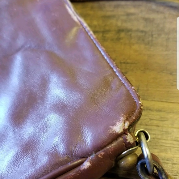 Vintage Burgundy Brown Etienne Aigner Leather Bag - Picture 8 of 8